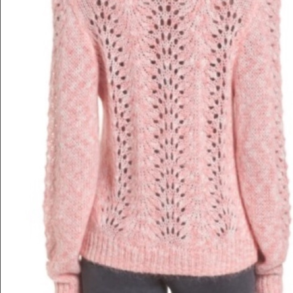 Topshop Strawberry Cream Open Knit Sweater… - Picture 5 of 6